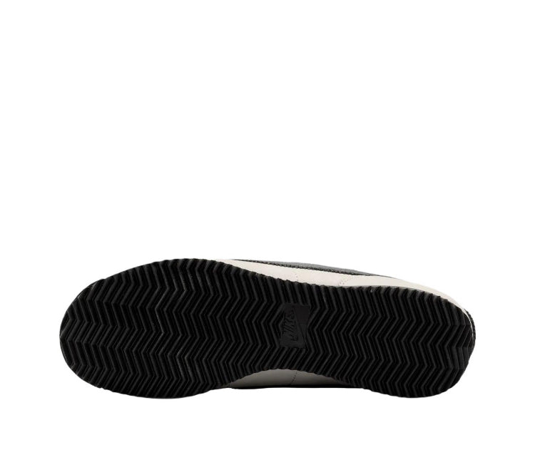 Cortez outsole with black herringbone tread pattern for grip