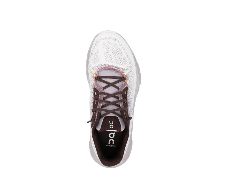 Cloudtilt white mesh sneaker with dark lace-up front and chunky cushioned sole